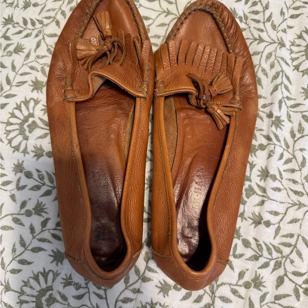 Cole Haan Vintage Leather Tassel Loafers